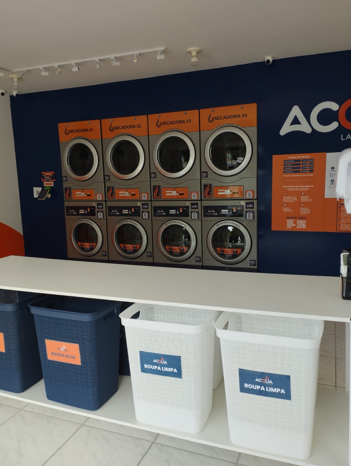 Área de separação de roupas